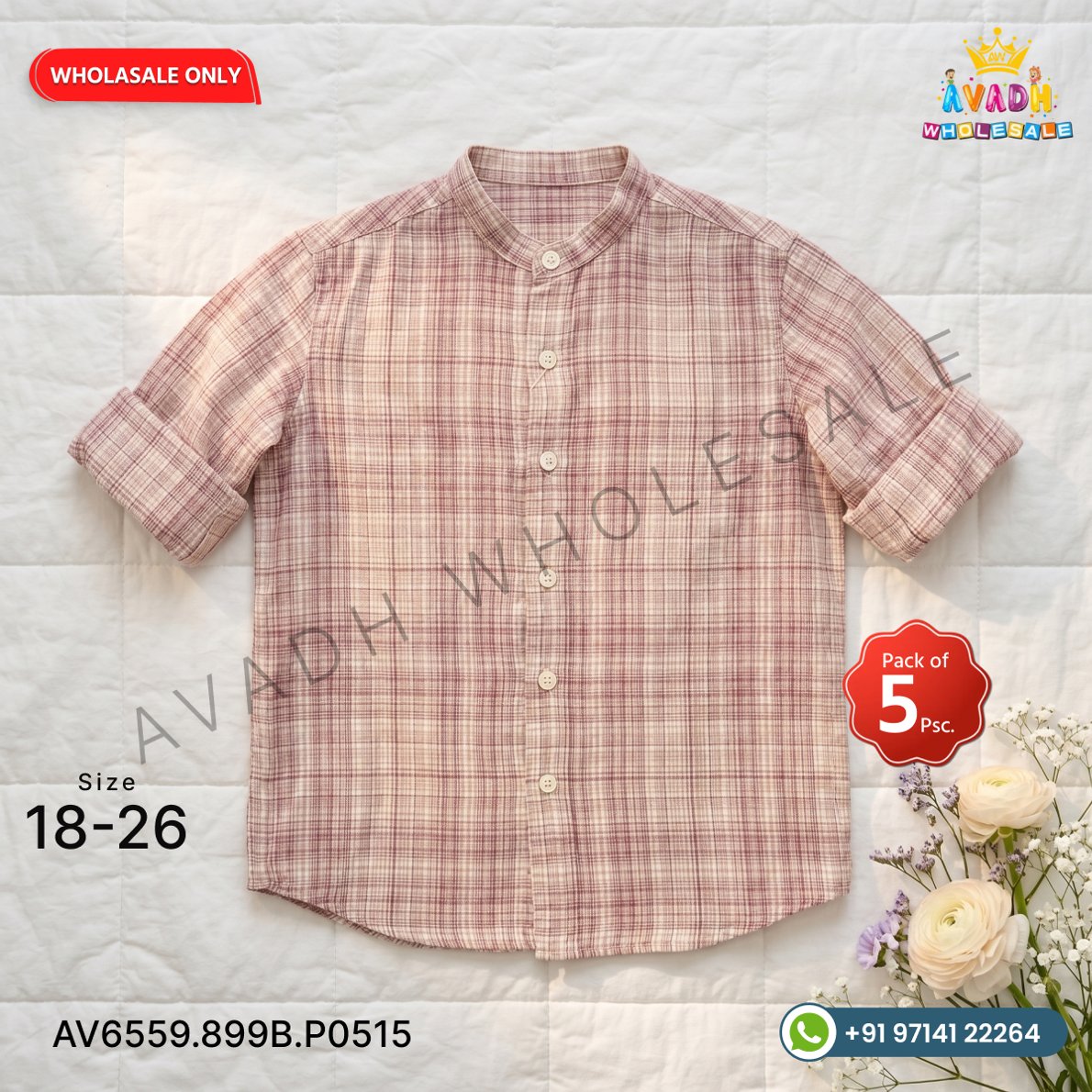 Kids Checked Casual Shirt