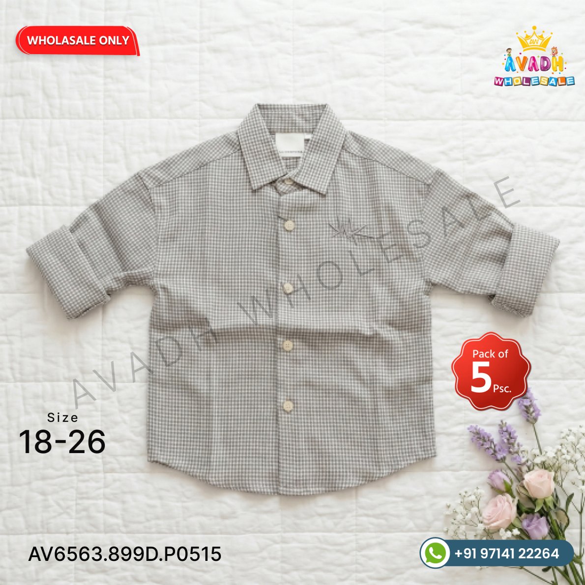 Kids Premium Checked Shirt