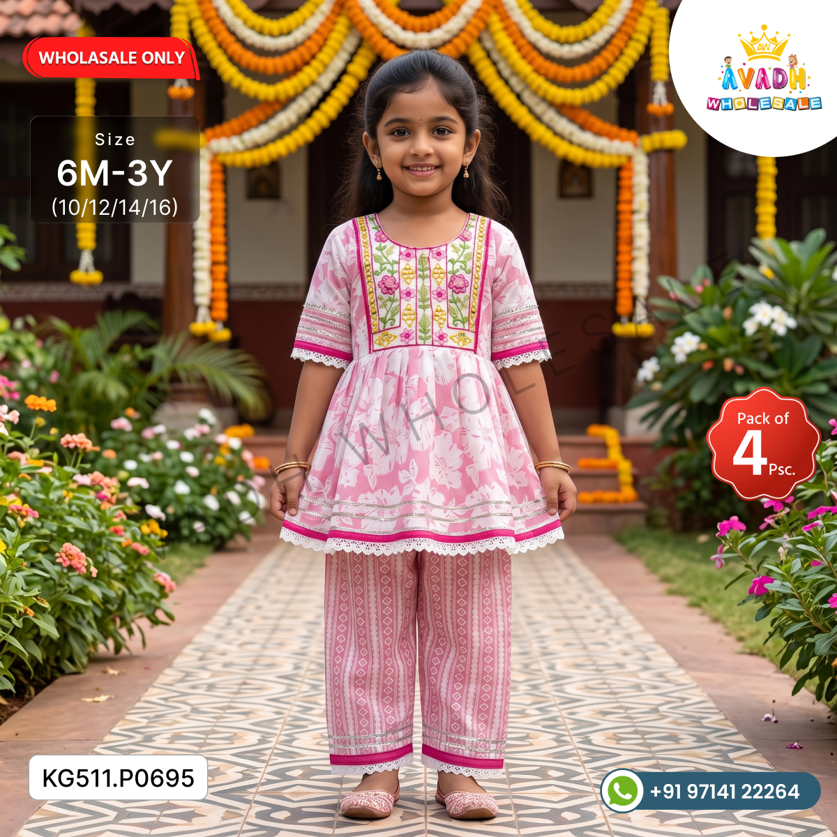 Kids Ethnic Cotton Suit